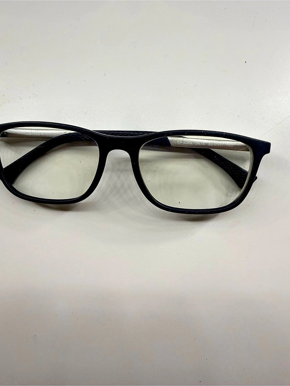 Emporio Armani EA3080 Eyeglasses Black & Silver